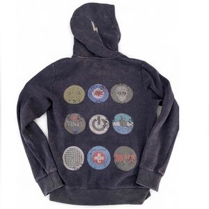 Butter Boys Zip Up Navy Hoodie Size XL